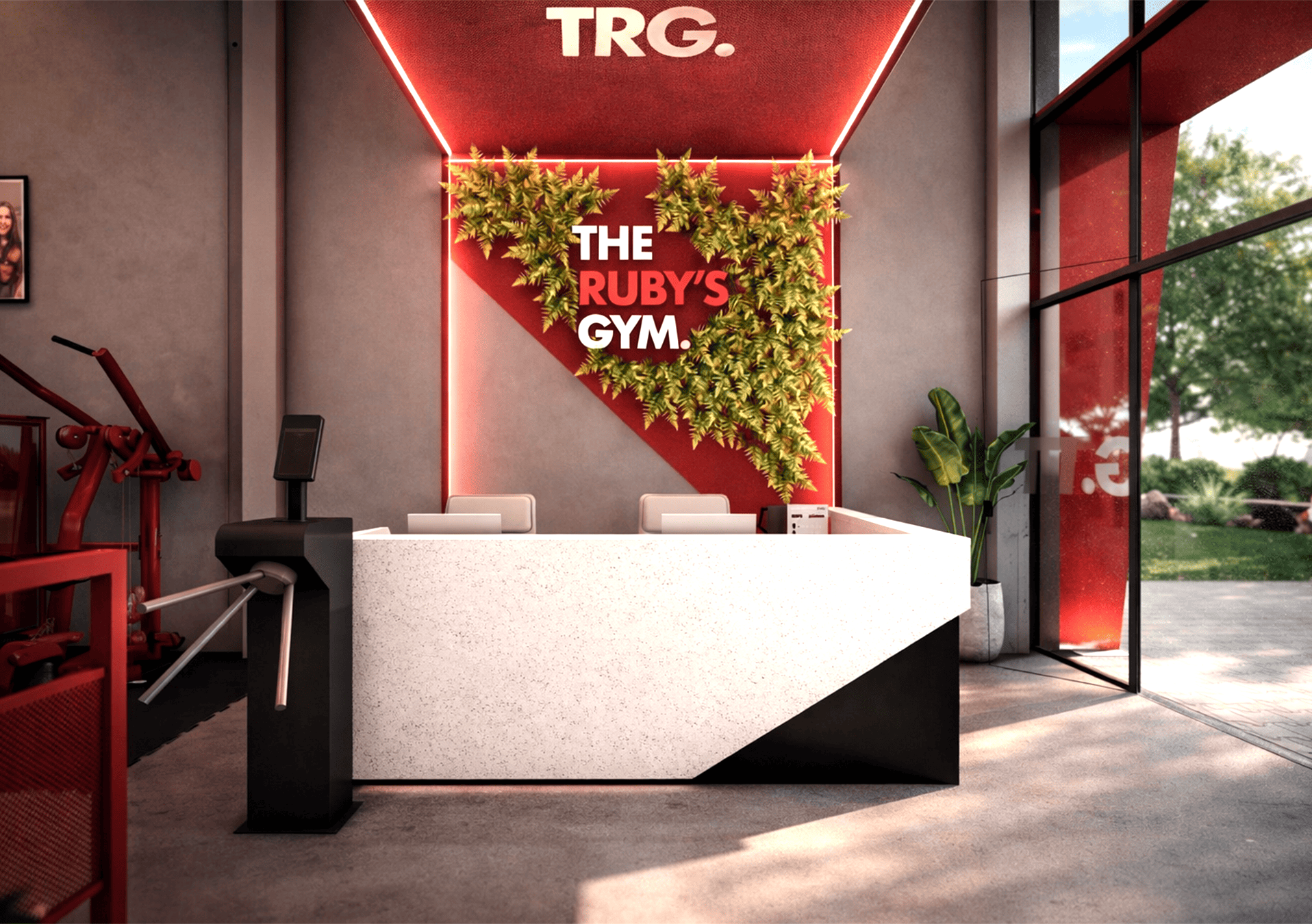 Recepção The Ruby's Gym