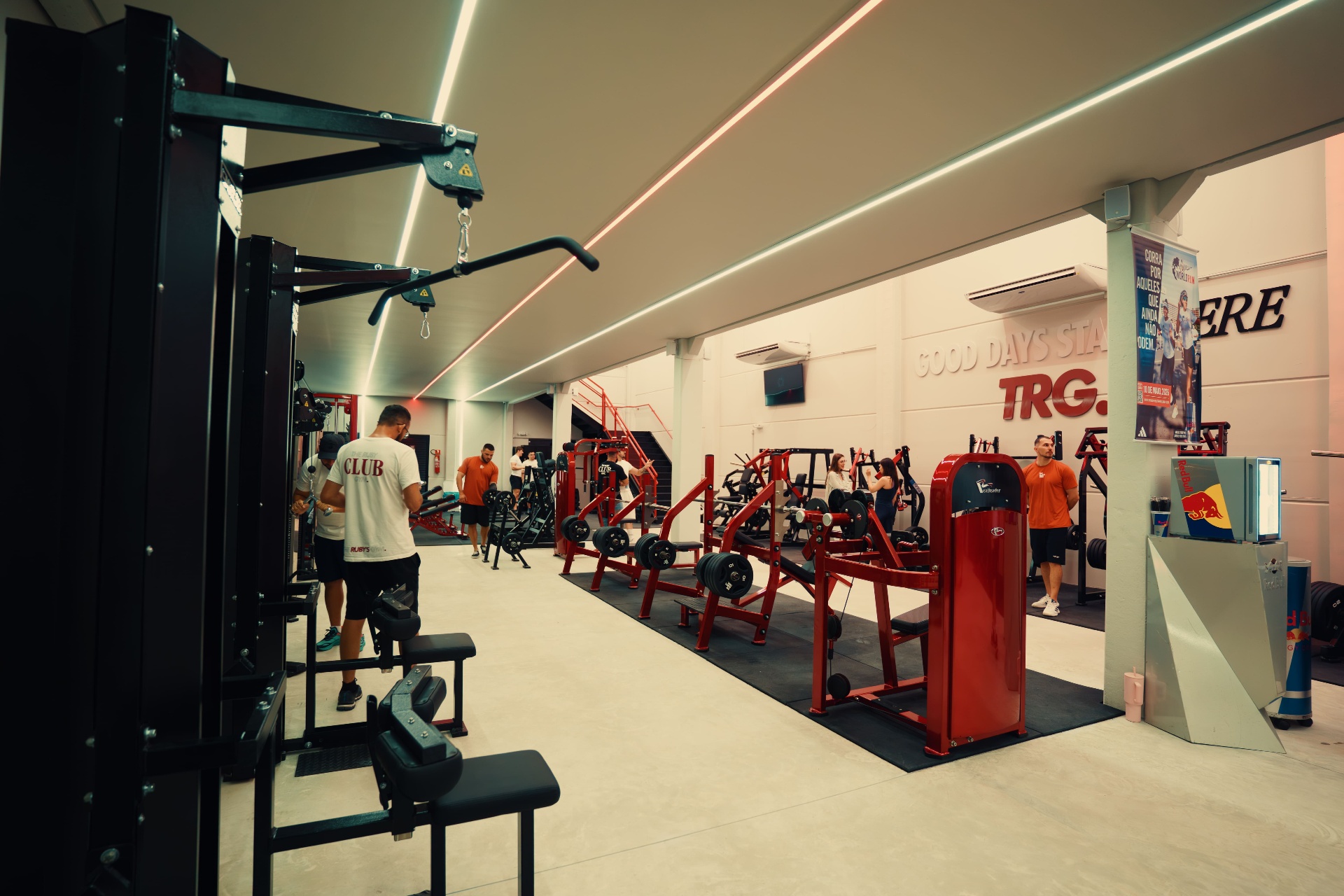 Vista geral da academia